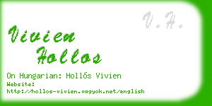 vivien hollos business card